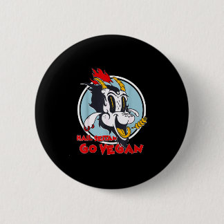 Veganisme humor tarwe gluten hagel seitan ga vegan ronde button 5,7 cm