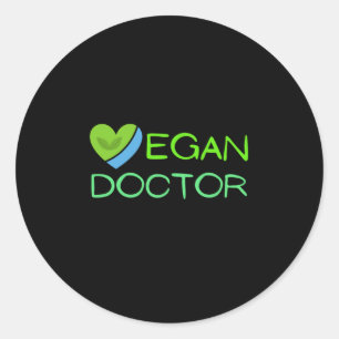 veganist ronde sticker