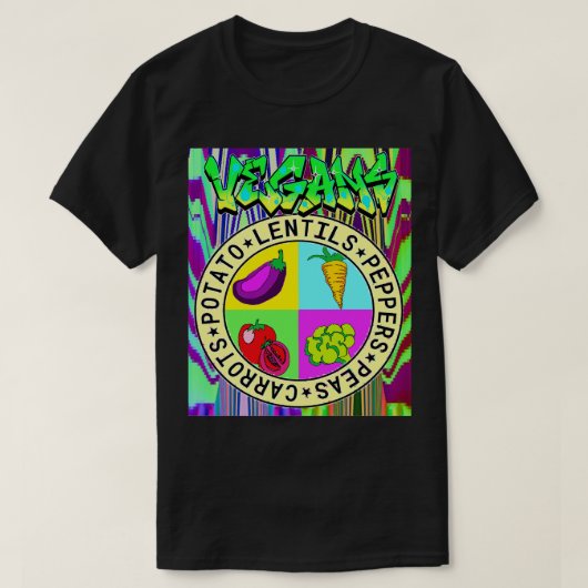 Veganisten 3 t-shirt (Design voorkant)