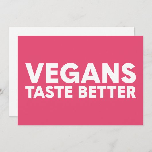 veganistisch beroep kaart (Voorkant / Achterkant)