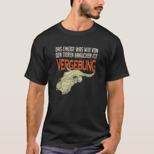 Veganistisch en vegetarisch dieet, dierenbeschermi t-shirt