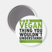 veganistisch iets magneet (Voorkant / Achterkant)