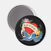 Veganistisch Tattoo Magneet (Voorkant / Achterkant)