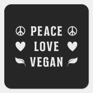 Veganistische groenten Vegetarisch eten Veganisme  Vierkante Sticker