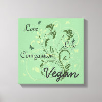 Veganistische kunst aan de muur