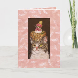 Vegankat met Opal- en Veva-kaart Kaart