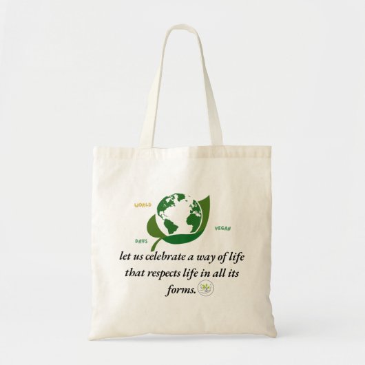 vegans day tote bag (Voorkant)