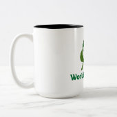 vegans day tweekleurige koffiemok (Links)