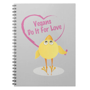 Vegans doen het voor liefde notitieboek
