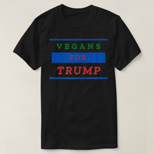 Vegans for Trump  T-shirt (Design voorkant)