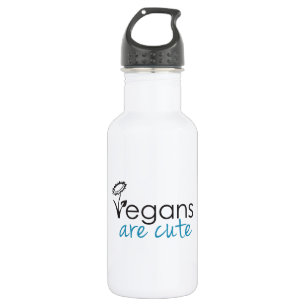 Vegans zijn Cute - Advocates Custom Design Waterfles