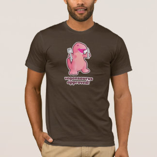 vegansaurus goedgekeurd! logo t-shirt