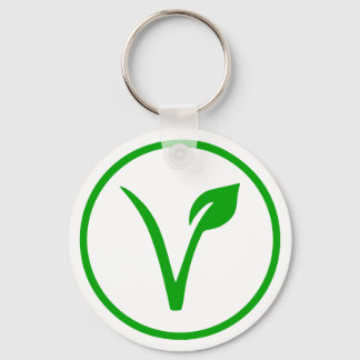 Vegansymbool Vegetarisch Veganisme Dierenrechten Sleutelhanger