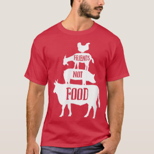 Veganuary Friends Not Food World Vegan Month Veget T-shirt