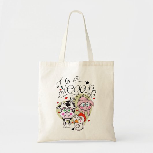 Veganzak Tote Bag (Voorkant)
