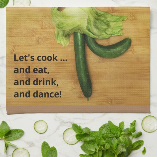 VegARTable Dancing Serviette de cuisine (Plié)