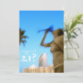 vegas à 21 ans ? invitations d'anniversaire (Debout devant)
