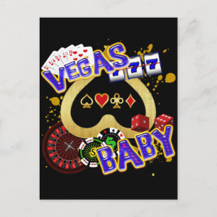 VEGAS BABY BRIEFKAART