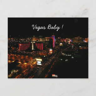 vegas baby! briefkaart