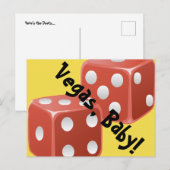Vegas Baby Dice Briefkaart (Voorkant / Achterkant)