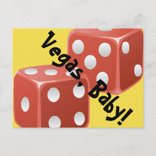 Vegas Baby Dice Briefkaart
