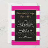 Vegas Baby Itinéraire Invitation (Dos)