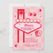 Vegas Bachelorette Party Invitation (Devant)