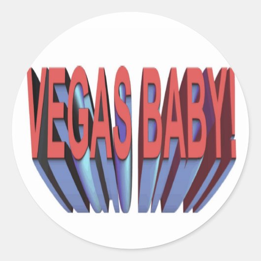 VEGAS BÉBÉ ! AUTOCOLLANTS (Devant)