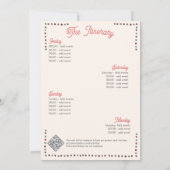 Vegas Before Vows Casino Lucky Modern Bachelorette Kaart (Achterkant)