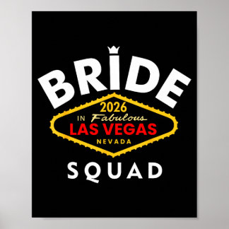Vegas Bride Squad 2026 Married in Vegas Poster
