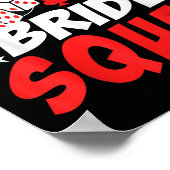 Vegas Bride Squad Wedding Bachelorette Party Poster (Hoek)