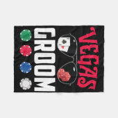 Vegas Bruidegom Bruid Verloving Vegas Meidenavond Fleece Deken (Voorkant (Horizontaal))