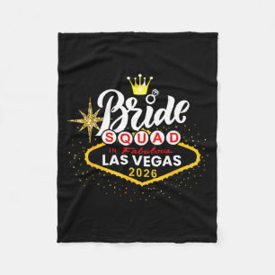 Vegas Bruids Squad 2026 Getrouwd in Vegas Fleece Deken