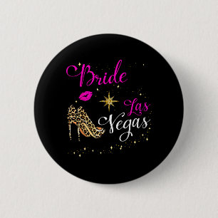 Vegas Bruidsentourage 2026 Getrouwd in Vegas Ronde Button 5,7 Cm