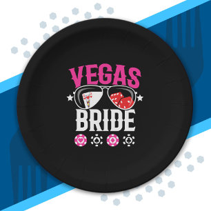 Vegas Bruiloft - Bruid - Vegas Meidenavakantie Papieren Bordje
