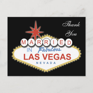 Vegas bruiloft dank u Kaarten