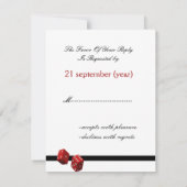 Vegas bruiloft-kaarten RSVP kaartje (Achterkant)