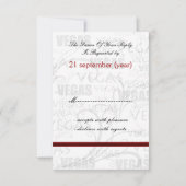 Vegas bruiloft rsvp kaarten standaard 3.5 x 5 (Achterkant)