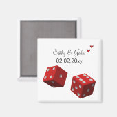Vegas bruiloft Save the date magnet Magneet (Voorkant / Achterkant)