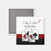 Vegas bruiloft Save the date magnet Magneet (Voorkant / Achterkant)