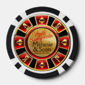 Vegas Casino Chip Rood & Zwart (Achterkant)