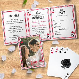 Vegas Casino Mariage Jouer Carte Lucky En Amour