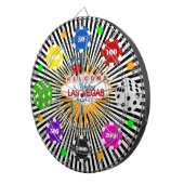 Vegas Casino Nacht Dartboard Dartbord (Voorkant Rechts)