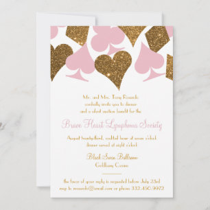 Vegas Casino Party Faux Gold Glitter en elke kleur Kaart