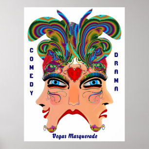 Vegas Casino Style Uitzicht notities Poster