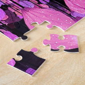 Vegas colorful suspended raindrops Puzzle Legpuzzel (Zijkant)