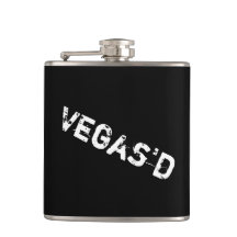 Vegas D Vinyl Wrapped Flask
