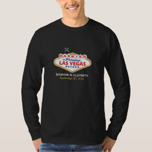 Vegas Destination Mariage Hommes T-Shirt (noir)
