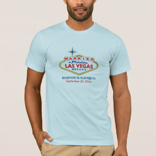 Vegas Destination Mariage Mens T-shirt