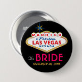 Vegas Destination Wedding the BRIDE button (Voorkant /achterkant)